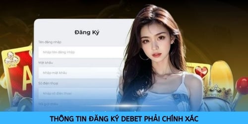 Cần đảm bảo thông tin đăng ký tài khoản được cung cấp phải chính xác