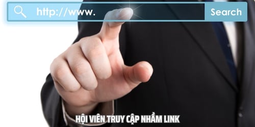 Nếu truy cập nhầm link giả mạo, bạn sẽ gặp phải sự cố đáng tiếc